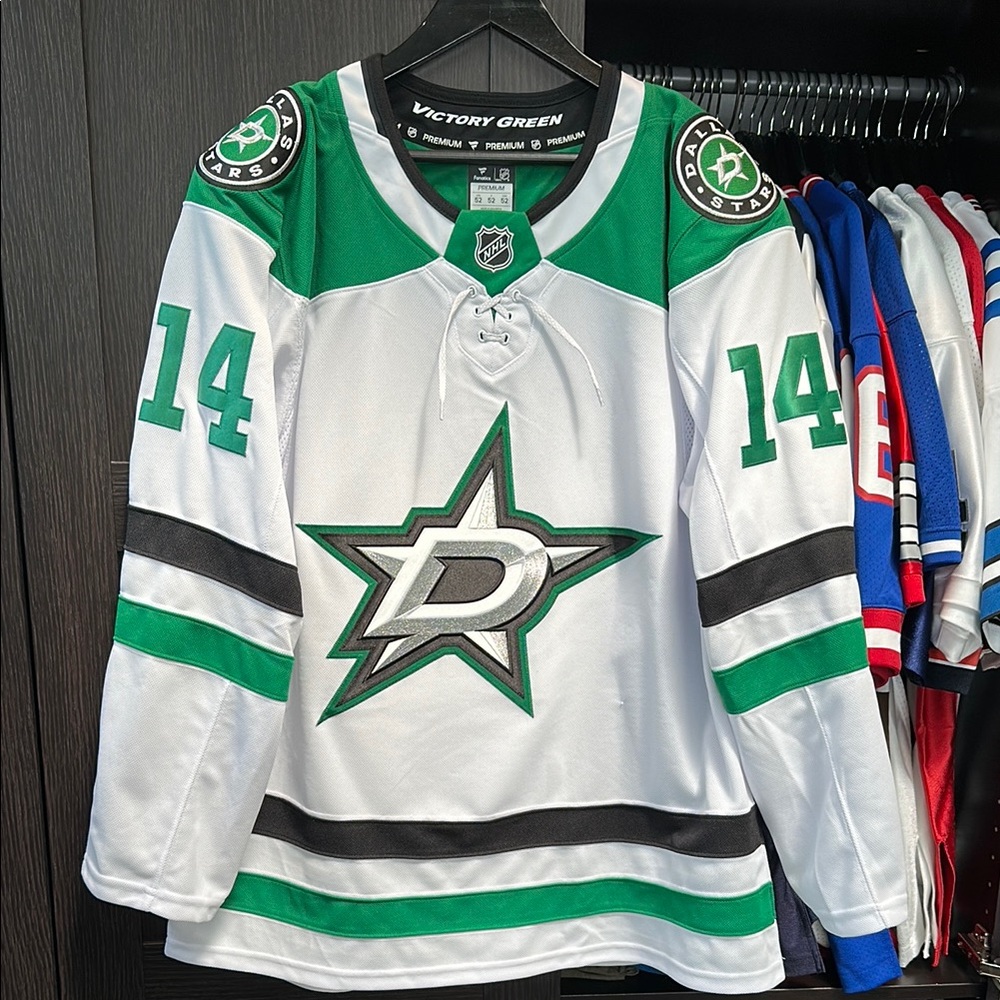 Jamie Benn Dallas Stars Fanatics Away Premium Jersey - White